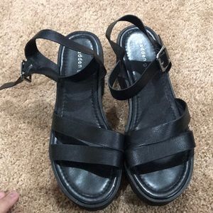 Madden girl black platform shoes
